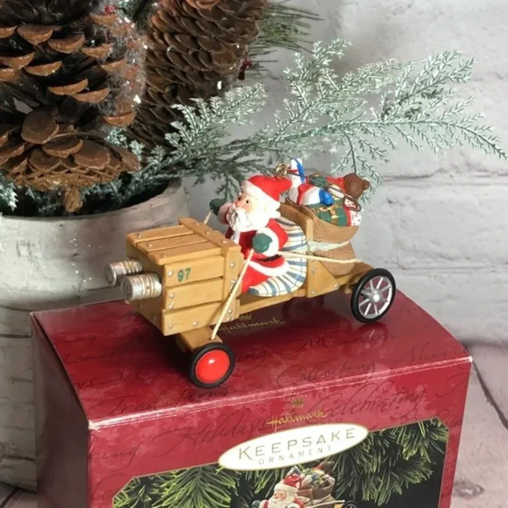 Hallmark keepsake vintage 1997 ornament THE CLAUSE-MOBILE HERE COME SANTA